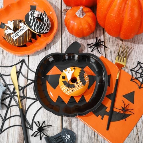 Halloween Party Dinnerware Set 72Pcs Paper Plates Cups Napkins