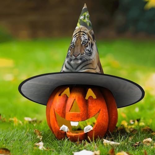 Jungle Tigers Cub Witch Hats Halloween Costume Party Wear