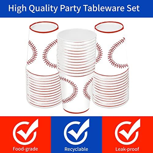 120pcs Baseball Themed Party Tableware Set