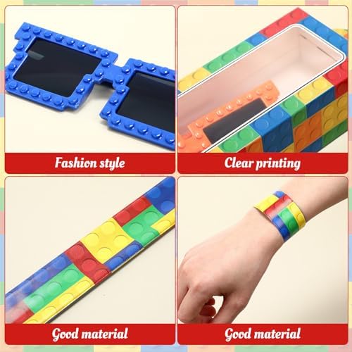 Wettarn 48 Pcs Building Block Party Favors for Kids