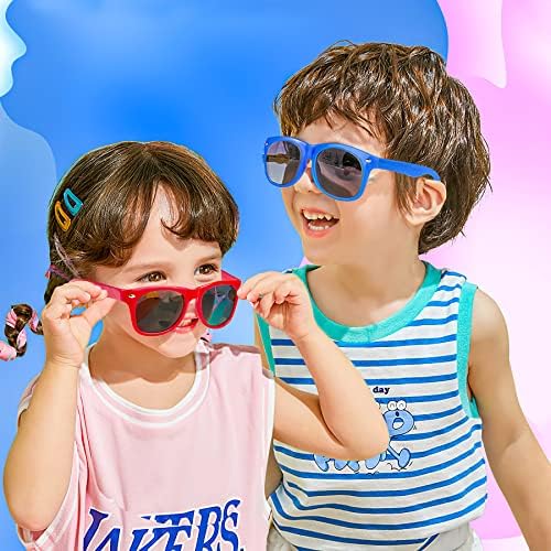 GINMIC Kids Sunglasses Party Favors 12 Pack Neon