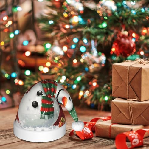 Augenstern Christmas Snowman Plaid Santa Hat For Kids