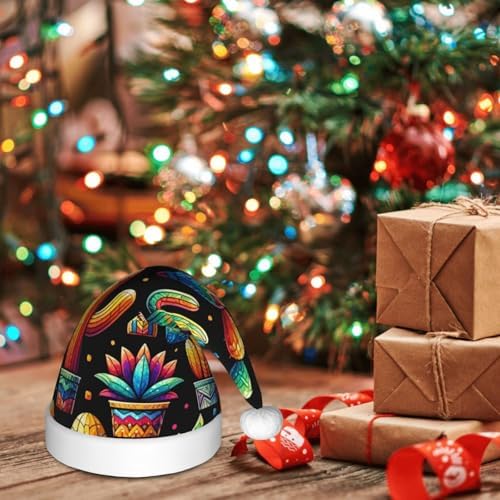 Augenstern Colorful Cactus Christmas Hat Unisex Santa Hat