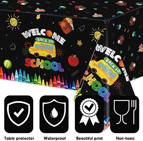 PATIAI 3PCS Back to School Party Tablecloths