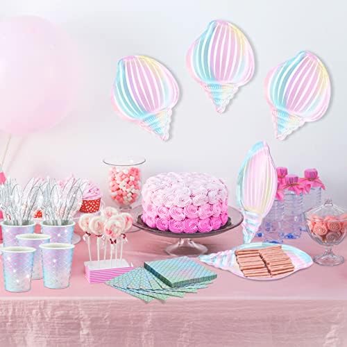 144 Pcs Mermaid Party Tableware Set