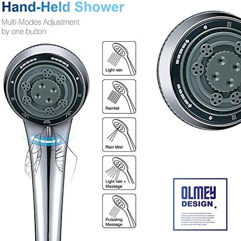 5 Function Handheld Shower Head with Massage and Mist