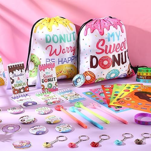 Paterr 140Pcs Donut Party Favors Supplies Pack