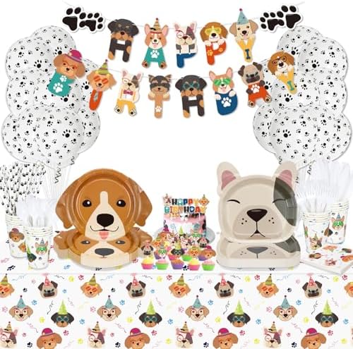 Hegbolke Dog Birthday Party Supplies Set of 20