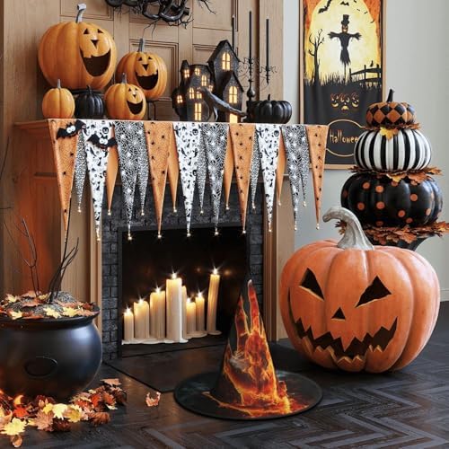 Fire Flame Witch Halloween Costume Hat for Adults