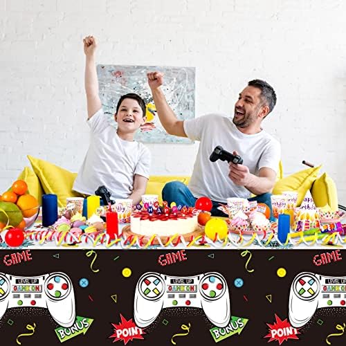 Tatuo 3 PCS Video Game Table Cover Cool Black