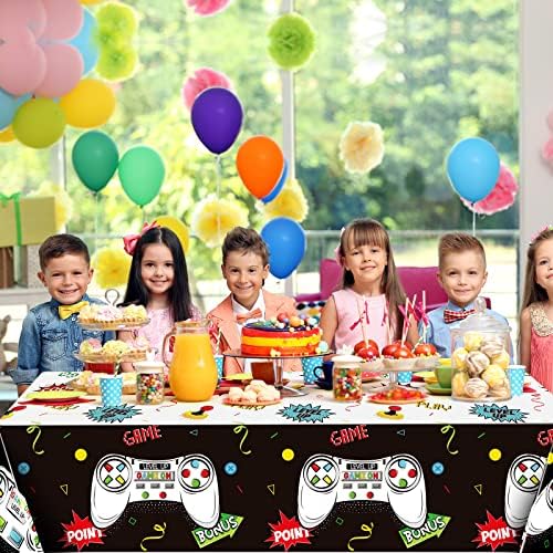 Tatuo 3 PCS Video Game Table Cover Cool Black