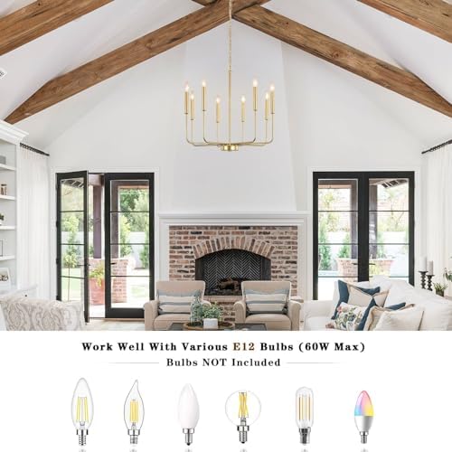 Bed Bath Beyond 8-Light Farmhouse Candle Chandelier