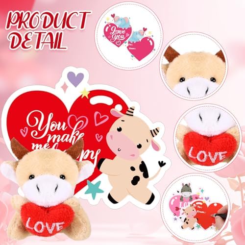 45 Piece Graduation Gift Set Mini Plush Toys with Cap and Cards