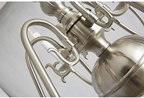 Livex Lighting Williamsburgh 6 Light Brushed Nickel Chandelier