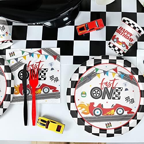 Xigejob Race Car 1st Birthday Party Decorations Set