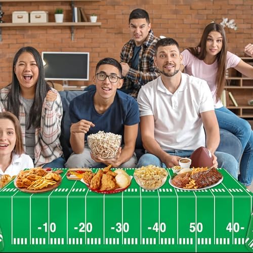 Oigco 4 Pack Football Tablecloths - 54 X 108 Inch