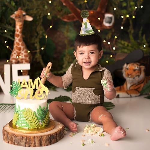 Jungle Safari 1st Birthday Hat for Boys