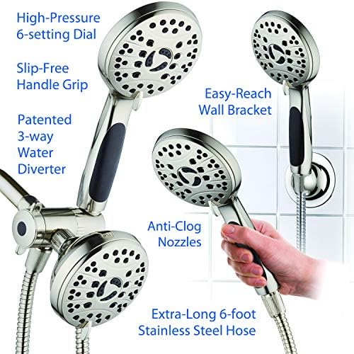 High Pressure 48-Mode Luxury 3-Way Combo Showerhead