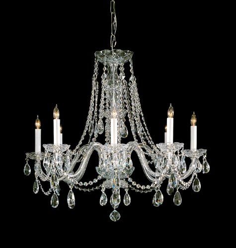 Crystorama Bohemian 8 Light Candle Chandelier