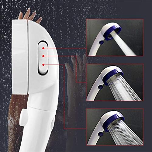 Handheld Shower Head with 3 Modes and Water Stop Switch
