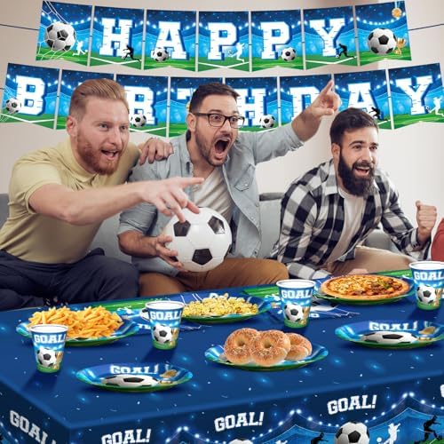 Soccer Birthday Party Decorations Set for 24 Guests