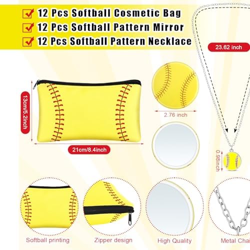 Heigble 72 Pcs Softball Party Favors Set