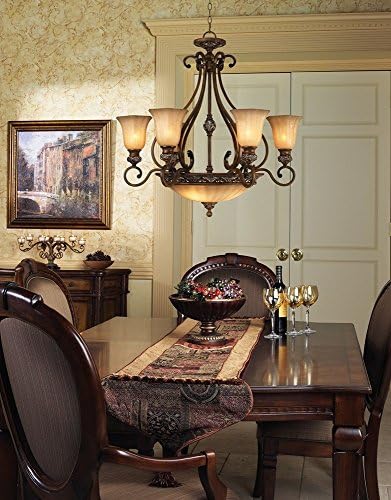 Kathy Ireland Golden Bronze 9-Light Chandelier Dining Room Fixture