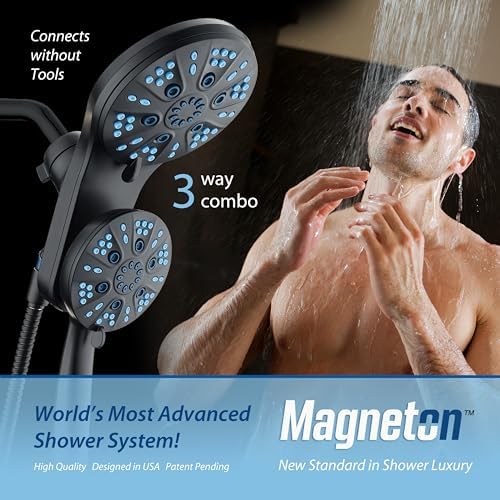 Magneton 48-Mode Luxury 3-Way Combo Shower System with Magnetic Docking