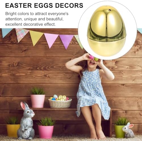 10pcs Bright Plastic Fillable Easter Ornaments