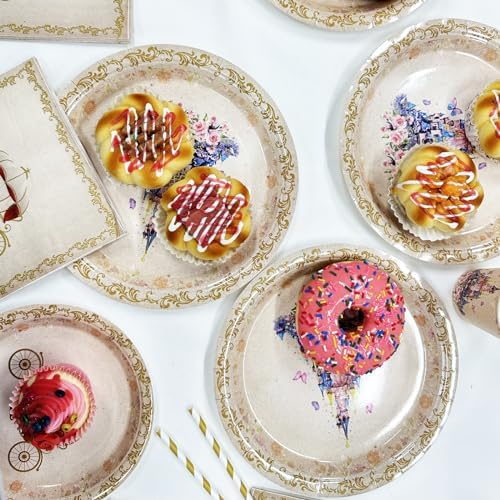 112 PCS Princess Party Plates and Napkins Set