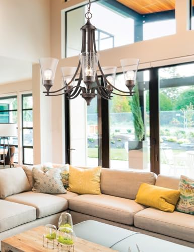 ML Lighting 1465-RBZ Five Light Chandelier