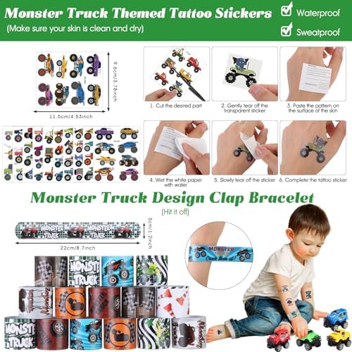 HyDren 211 Pcs Truck Party Favors Gift Set