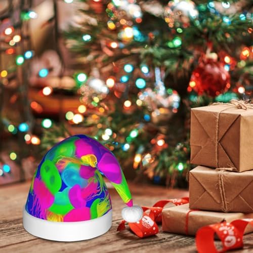 Augenstern Rainbow Jellyfish Christmas Hat Unisex Santa Hat
