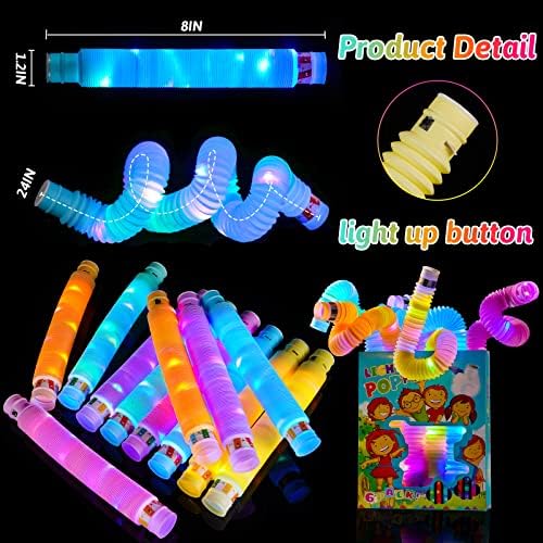 12 PCS Glow Sticks Pack for Parties and Kids
