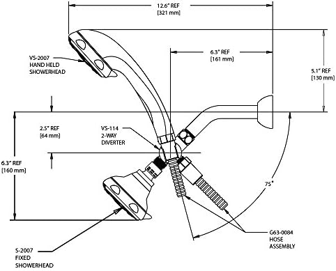 Speakman VS-232007 Napa Anystream 2-Way Shower Combination