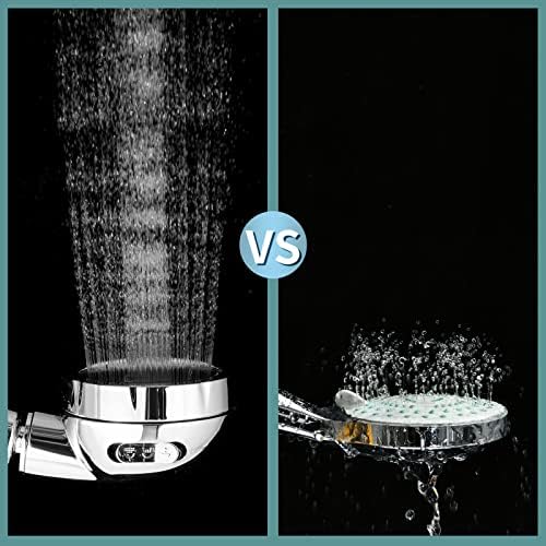 Marbrasse High Pressure Handheld Shower Head with Hose and Holder