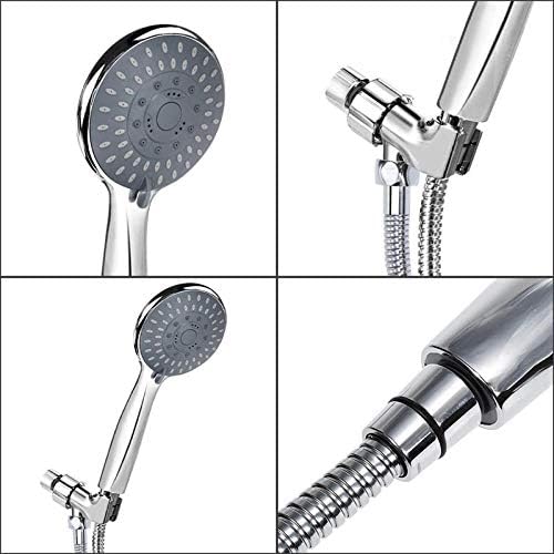 Stainless Steel Water Saving High Pressure Handheld Showerhead with Hose and Bracket
