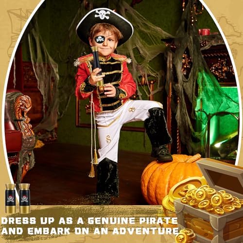 Libima Pirate Eye Patches and Telescopes Set for Kids