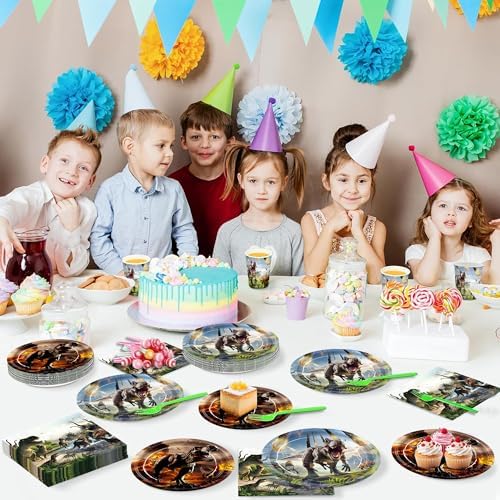 120pcs Dinosaur Birthday Tableware Set