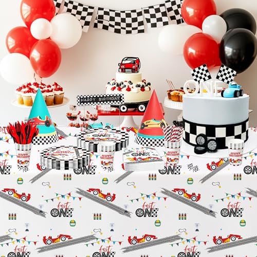 Xigejob Race Car 1st Birthday Party Decorations Set