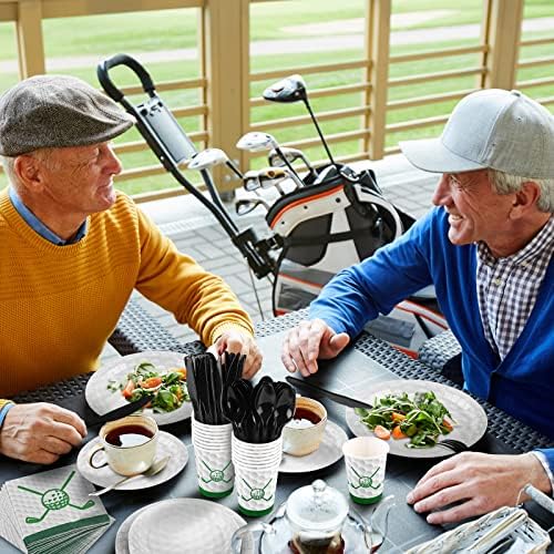 Durony 168 Piece Golf Party Tableware Set for 24 Guests