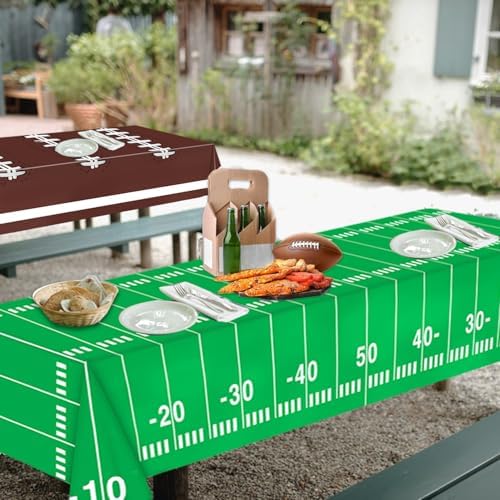 Oigco 4 Pack Football Tablecloths - 54 X 108 Inch