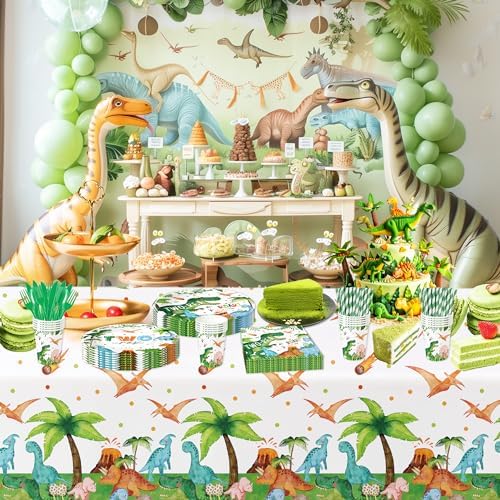Dinosaur 2nd Birthday Decorations for 24 Guests