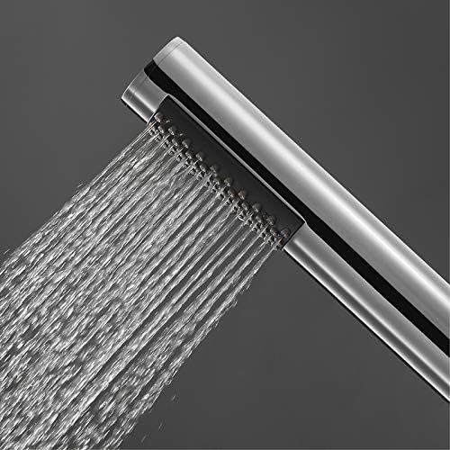 Chrome Handheld Shower Head Set High Pressure