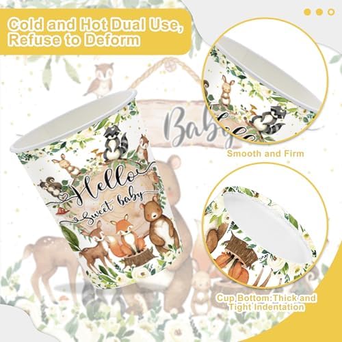 Safari Jungle Baby Shower Tableware Set for 20 Guests