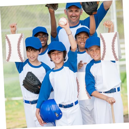 Totority 12Pcs Baseball Party Bags with Handle