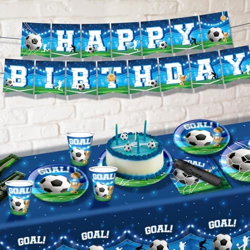 Soccer Birthday Party Decorations Set for 24 Guests