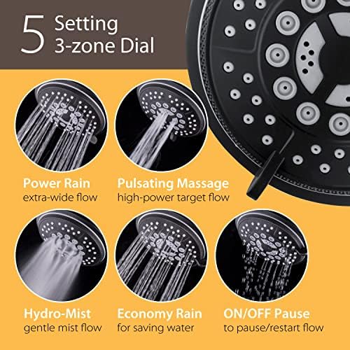 Hydroluxe 1763 Handheld Showerhead Rain Combo