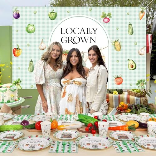 Locally Grown Baby Shower Decor Plates Set 175pcs