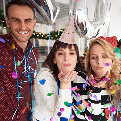 NUOBESTY 12pcs Paper Cone Hats Kids Birthday Party Decor